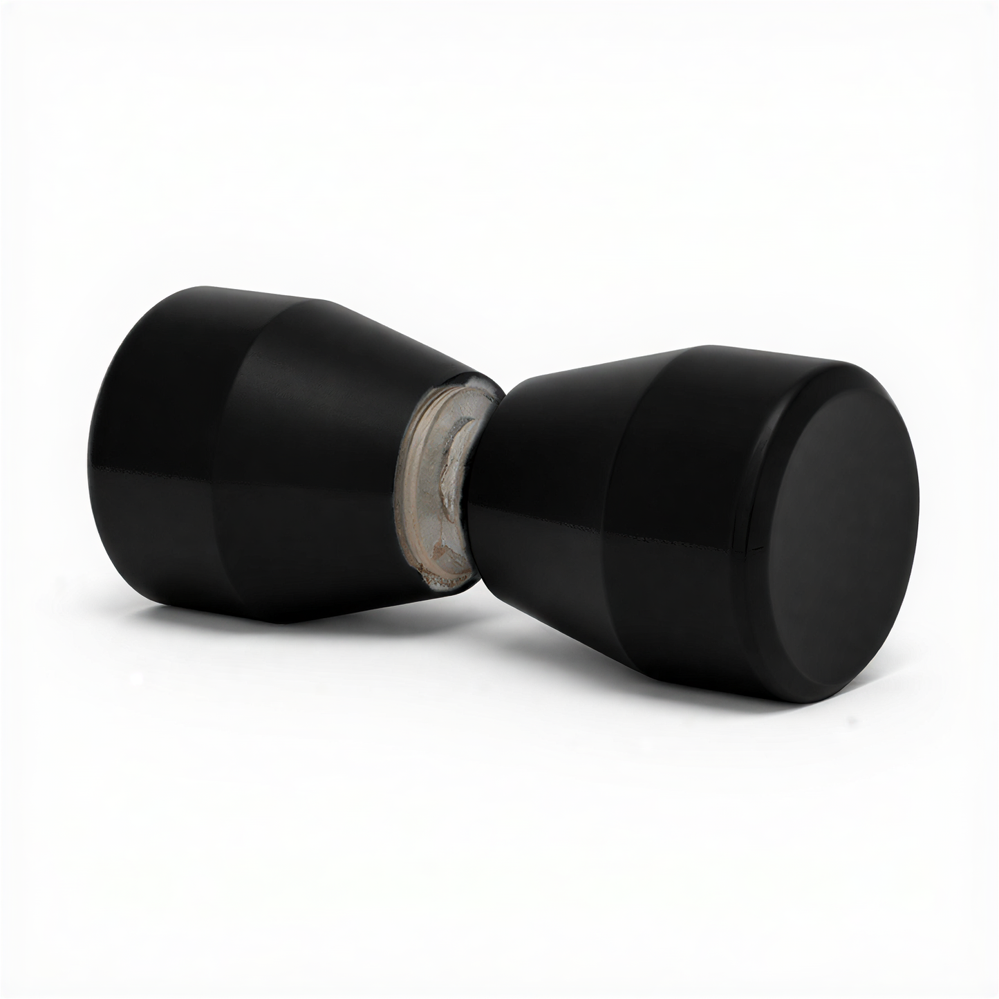 Shower Glass Door Knob Double-Sided Aluminum Alloy Bathroom Handle Pull Back-to-Back Solid Bathroom Sliding Knob Pull Matte Black