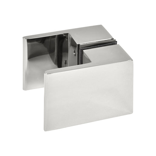 Square Back-to-Back Shower Door Knob/Finger Pull Polished Chrome