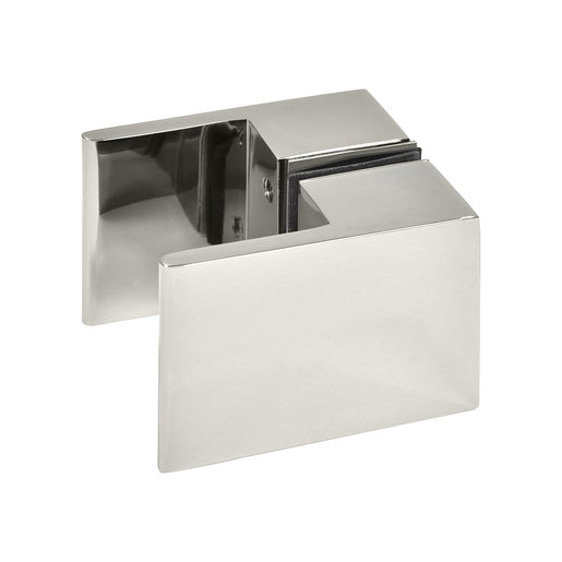 Square Back-to-Back Shower Door Knob/Finger Pull Polished Nickel