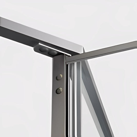 Corner Design Matte Black Framed Pivot Shower Door Corner Shower Doors