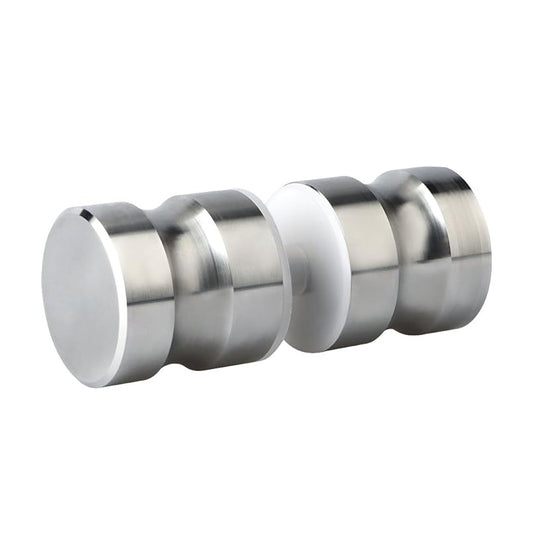 Shower Glass Door Handle,Sliding Shower Doors Knob,Double Side Back-to-Back Pull Hardware Replacement Parts for Glass Doors,Solid SUS304 Stainless Steel Brushed Chrome