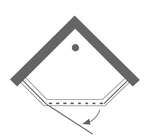 Shower Door Plan View