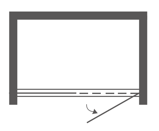 Shower Door Plan View