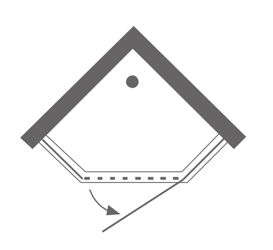 Shower Door Plan View