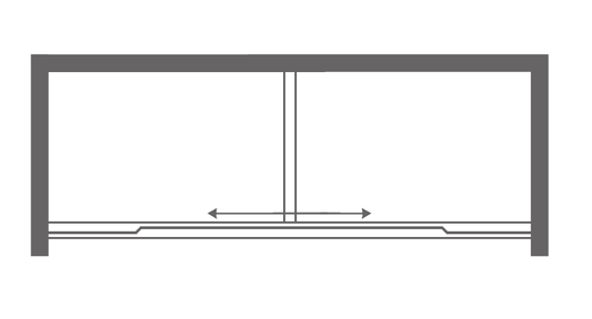 Shower Door Plan View