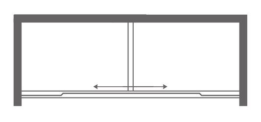 Shower Door Plan View