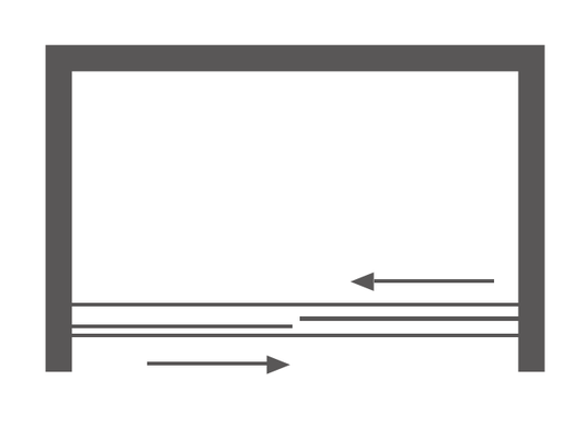 Shower Door Plan View