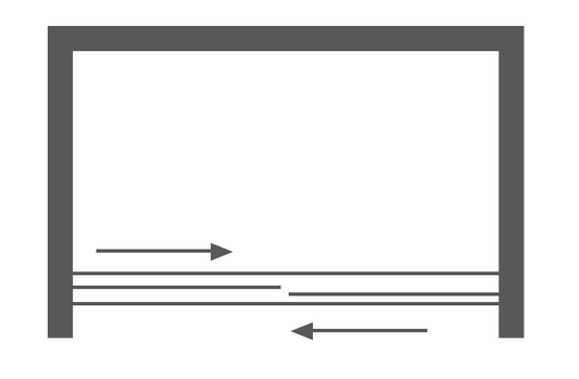 Shower Door Plan View