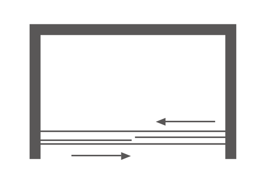Shower Door Plan View