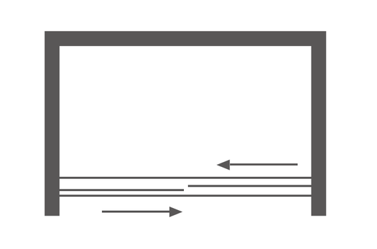 Shower Door Plan View