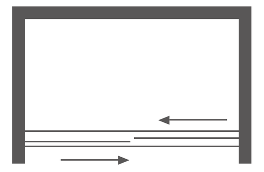 Shower Door Plan View