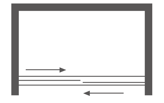 Shower Door Plan View