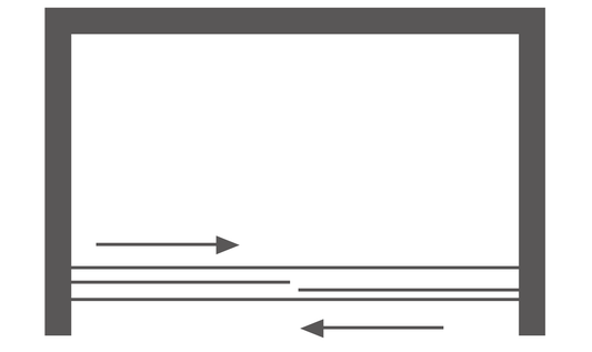 Shower Door Plan View