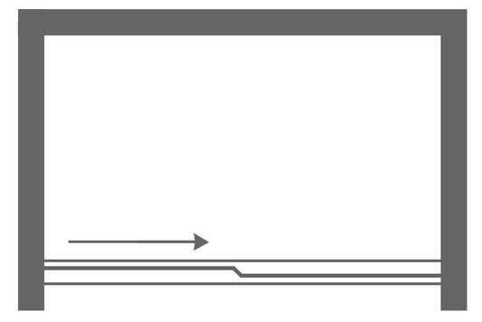 Shower Door Plan View