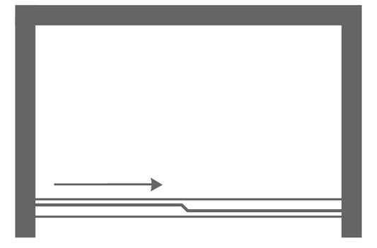 Shower Door Plan View