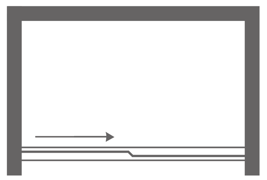 Shower Door Plan View