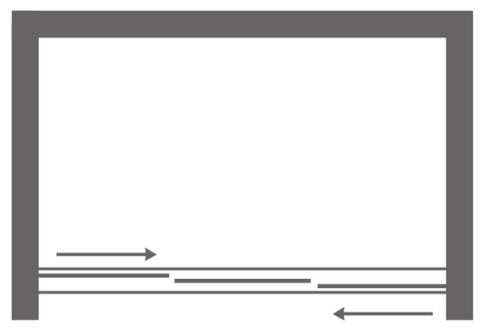 Shower Door Plan View