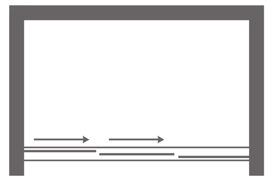 Shower Door Plan View