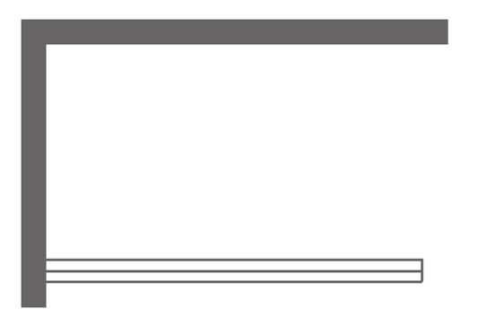 Shower Door Plan View