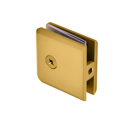 Square Beveled Glass Clamps ModernGold