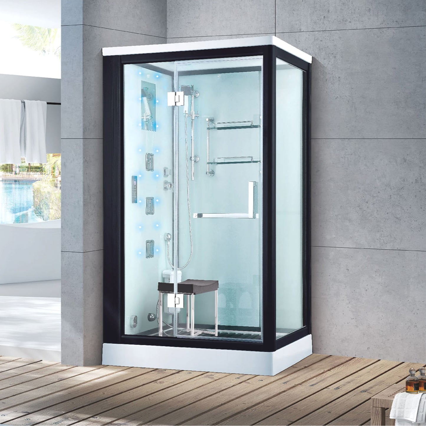 Square Corner Steam Shower Room GA-6008