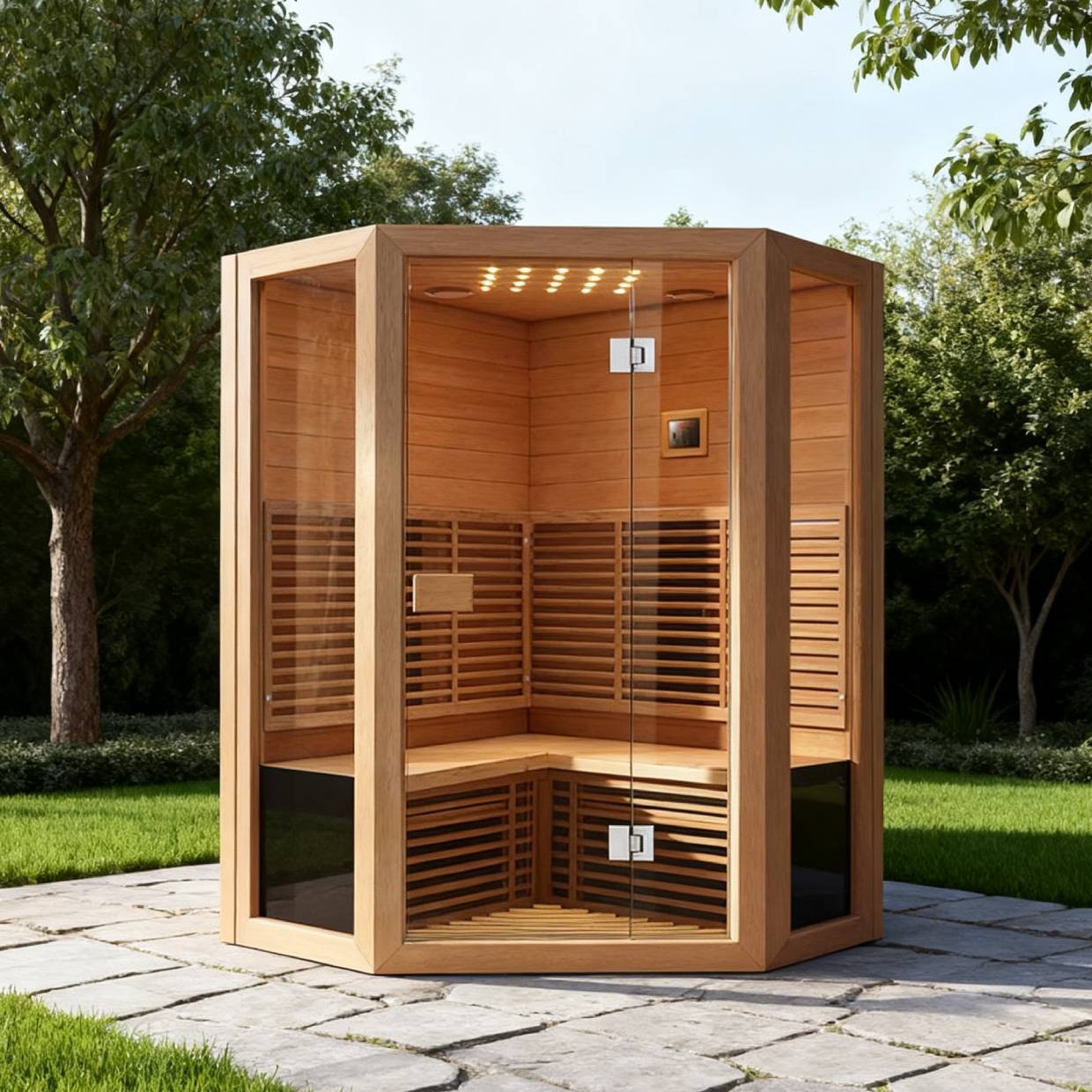 Square Outdoor Sauna Cabin SA-8822