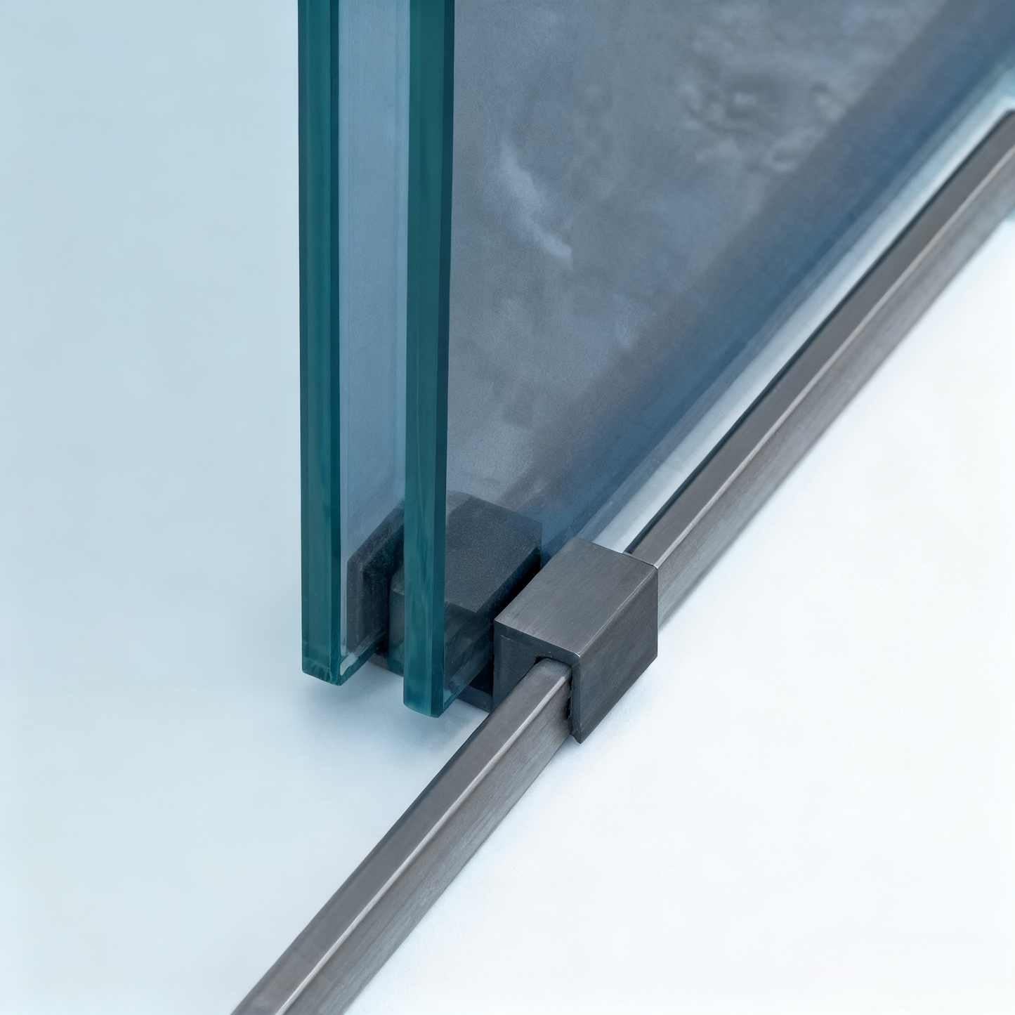 Tempered glass with fixed frames