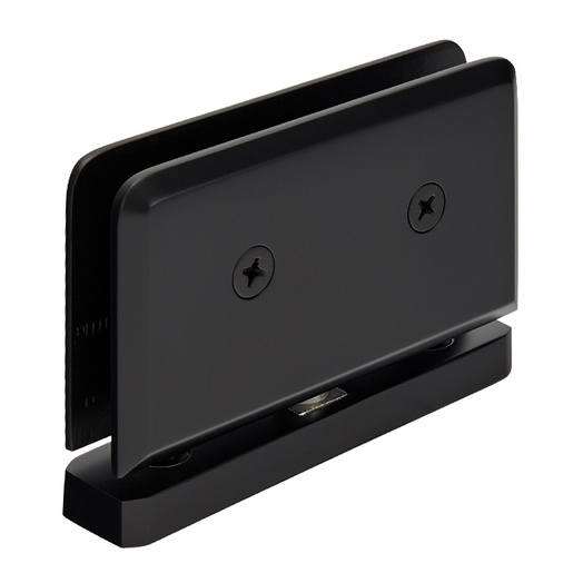 Top Or Bottom Mount Shower Door Hinge Matte Black