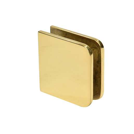 Traditiona Style Fixed Panel U Clamp Polished Brass
