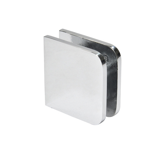 Traditional Style Fixed Panel U Clamps Polished Chrome