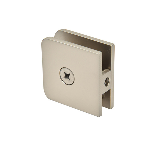 Traditional Style Fixed Panel U Clamps Satin Nickel
