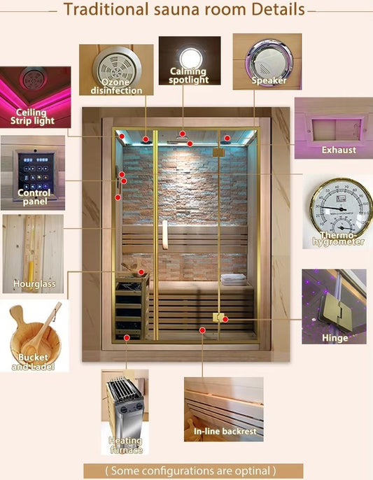 Traditional sauna room Details