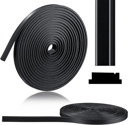 134" Magnetic Seal Strip Flexible Black Roll for Framed & Semi-Framed Shower Doors