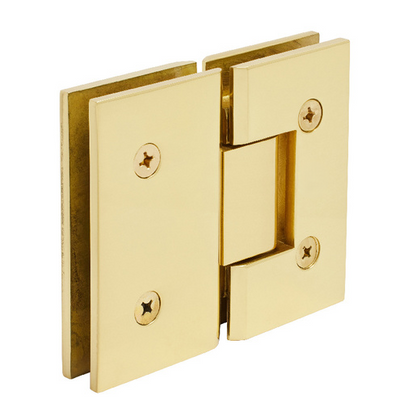 180 Degree Glass Shower Door Hinges Polished Brass