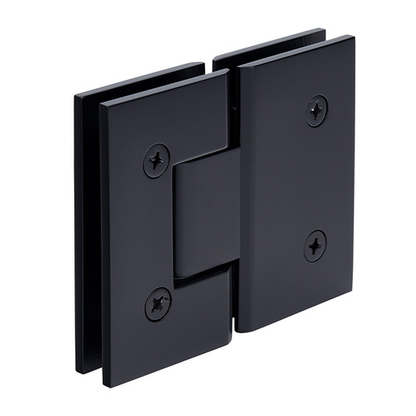180 Degree Glass Shower Door Hinges Matte Black