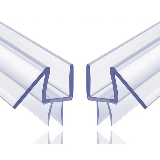 2-Pack Frameless Shower Door Bottom Seal for Glass Doors  (3/8” x 39”)