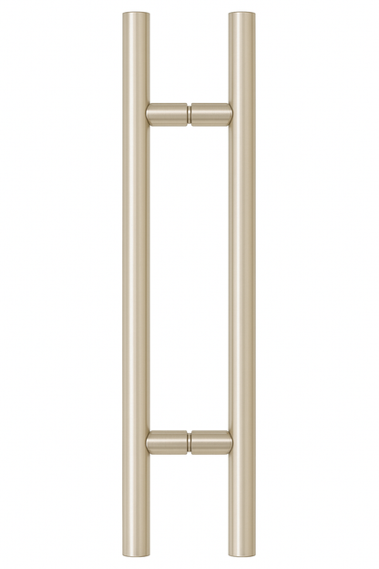 Ladder Style 24" Push Pull Door Handle Back to Back Polished Nickel
