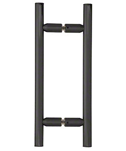Ladder Style 8" Push Pull Door Handle Back to Back Matte Black