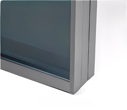 Aluminum Framed Stacking Door Double Tempered Glass Sliding Doors 