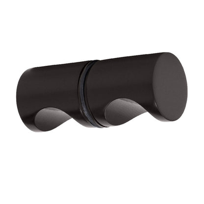 Cylinder Style Brushed Nickel Finish Back-to-Back Shower Door Knob Oil Rubbed Bronze