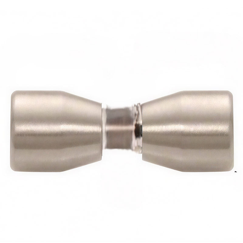 Shower Glass Door Knob Double-Sided Aluminum Alloy Bathroom Handle Pull Back-to-Back Solid Bathroom Sliding Knob Pull Brushed Nickel