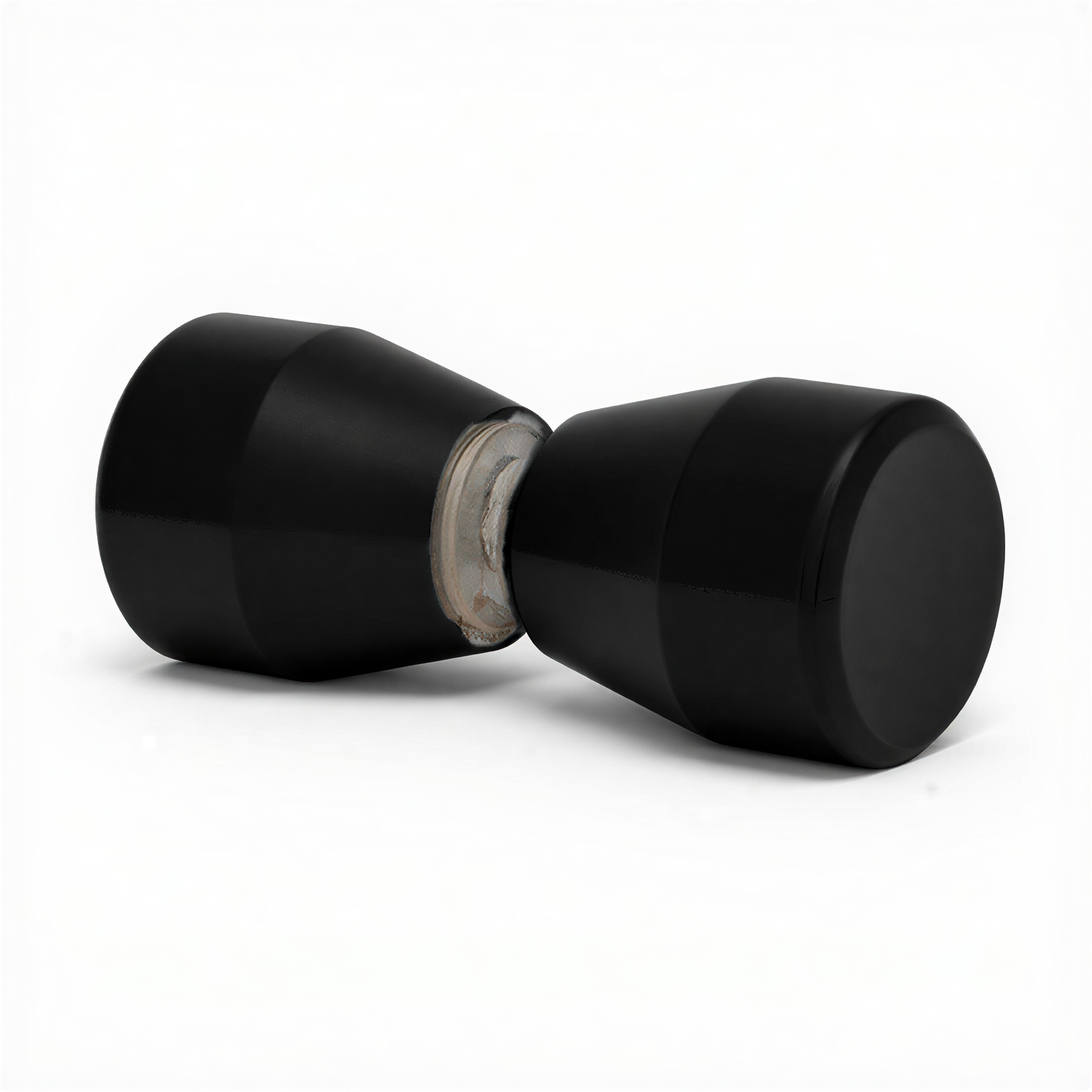 Shower Glass Door Knob Double-Sided Aluminum Alloy Bathroom Handle Pull Back-to-Back Solid Bathroom Sliding Knob Pull Matte Black