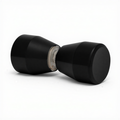 Shower Glass Door Knob Double-Sided Aluminum Alloy Bathroom Handle Pull Back-to-Back Solid Bathroom Sliding Knob Pull Matte Black