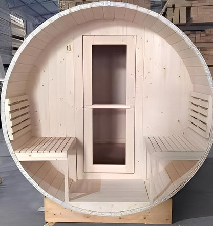 Barrel Outdoor Sauna Finnish Wood