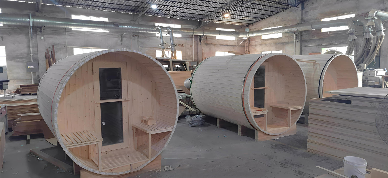 Barrel Sauna Construction Process