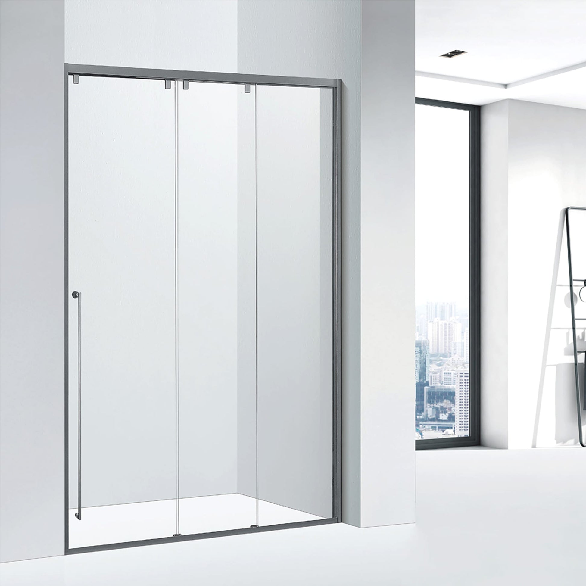 Bathroom with Three Sliding Doors Shower Door Barrier-free Partition Glass Shower ST-9042