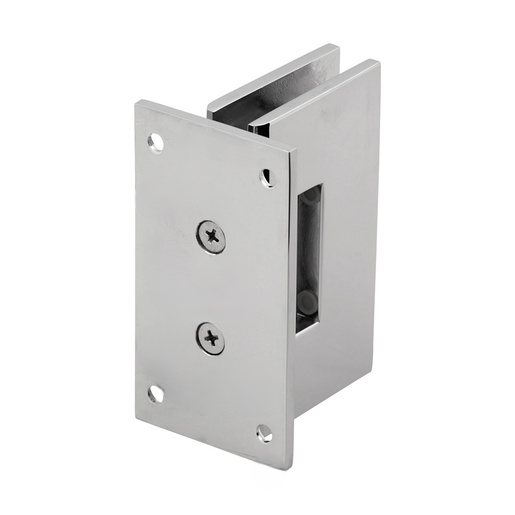 Shower Hinge Square Full Back Plate  Mount for 8-12mm Nickel