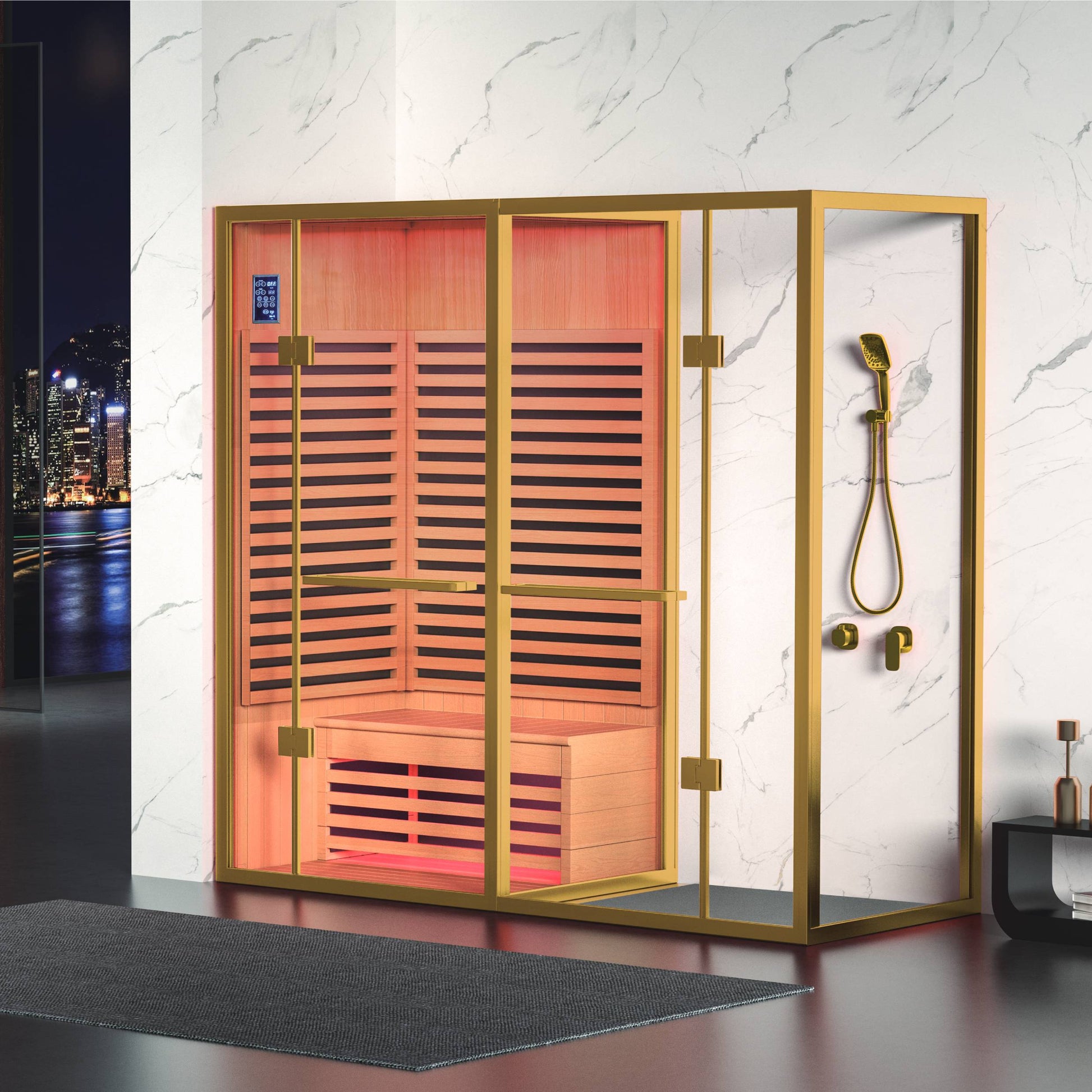 Family Use Traditional Dry Steam Wooden Sauna House SA-8801