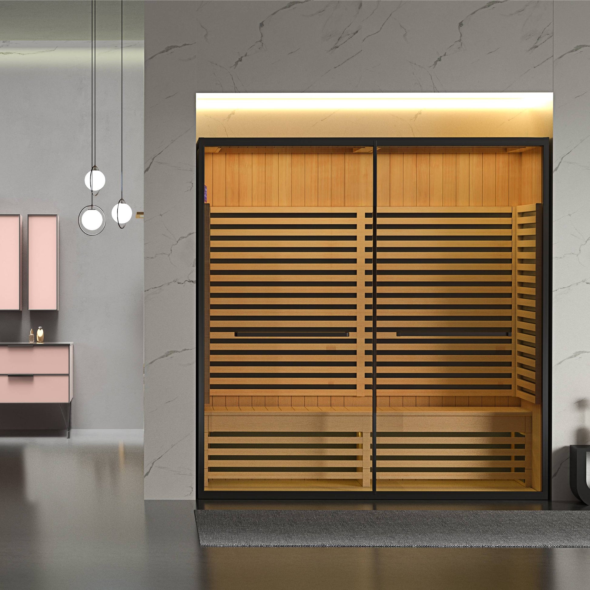 Family Use Traditional Dry Steam Wooden Sauna House SA-8806