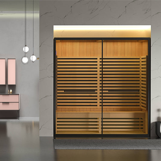 Family Use Traditional Dry Steam Wooden Sauna House SA-8806